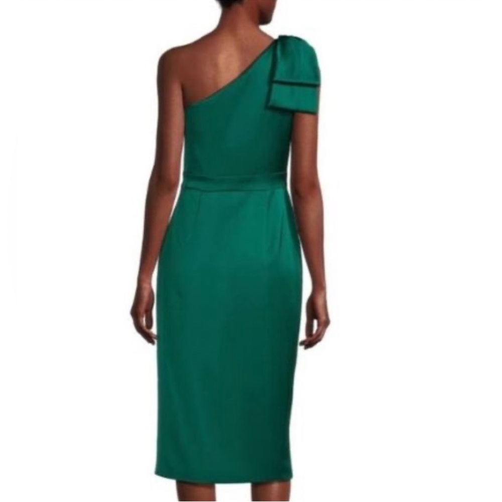 Alex Marie One-Shoulder Green Dress - Picture 2 of 5
